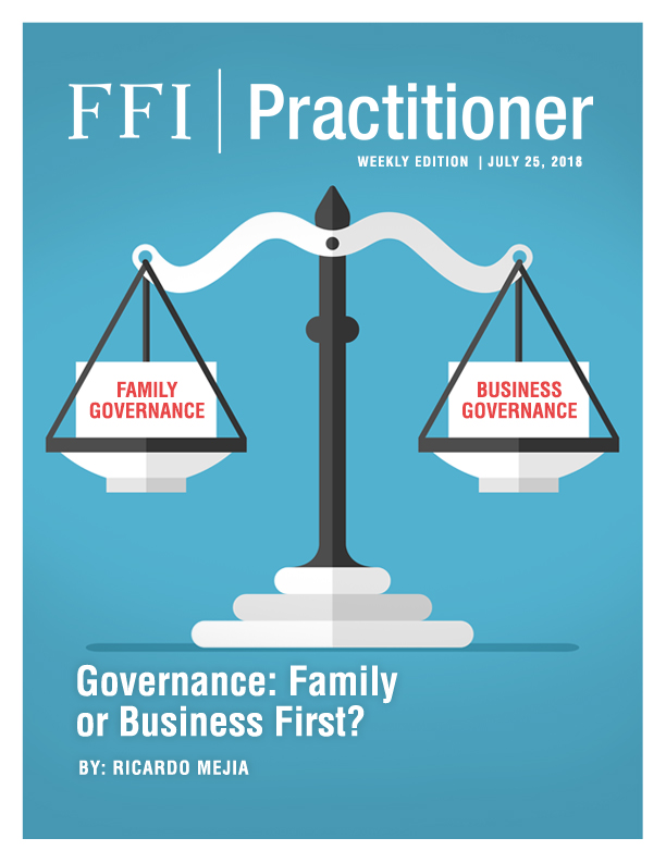 Governance: Family Or Business First? - FFI Practitioner