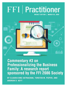 A research report sponsored by the FFI 2086 Society