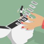 digital illustration of a woman climbing steps to a better wellbeing