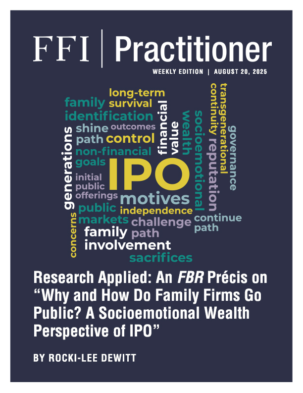 FFI Practitioner: August 20, 2025 cover
