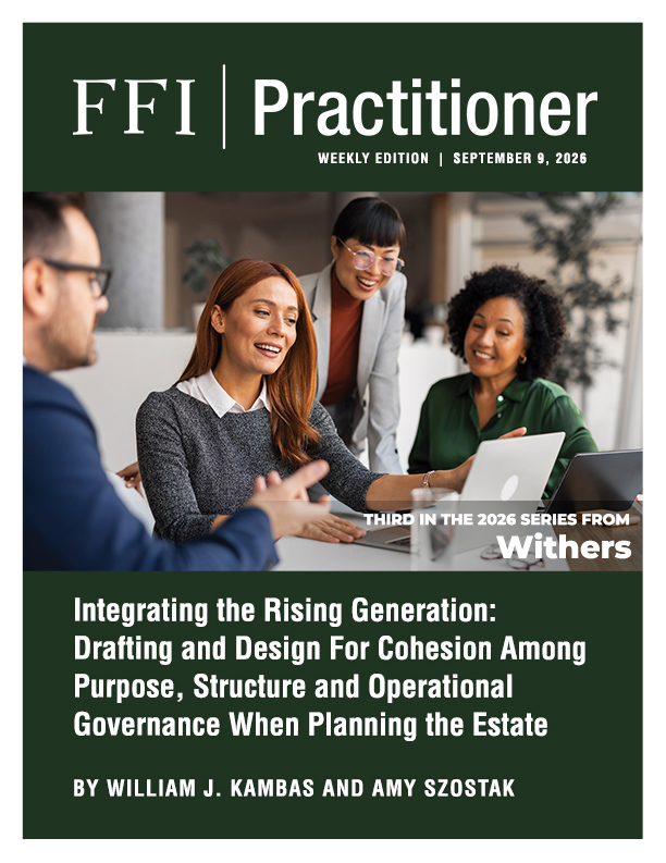 FFI Practitioner: September 9, 2026 Cover